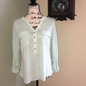 White House Black Market Cropped Blouse